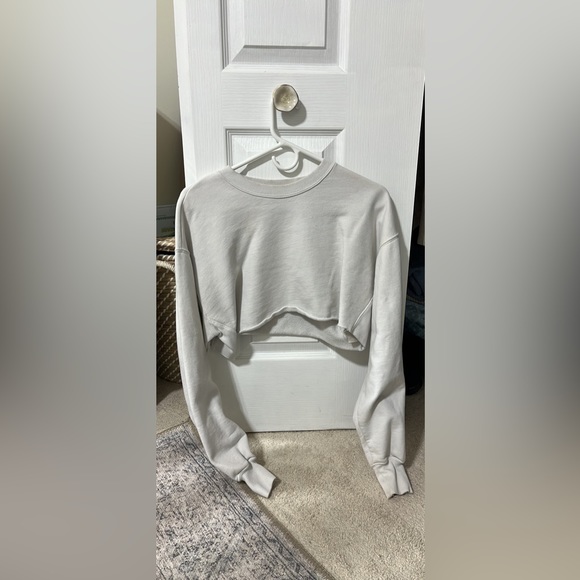 TNA Sweaters - TNA crop white sweater